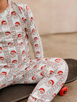 Little Joy Co. Vintage Santa Bamboo Christmas Pajamas - 2pc Set - 