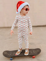 Little Joy Co. Vintage Santa Bamboo Christmas Pajamas - 2pc Set - 