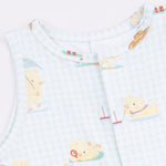Angel Dear Vintage Spring Ducklings Green - Sleeveless Shortie RomperEveretts Place