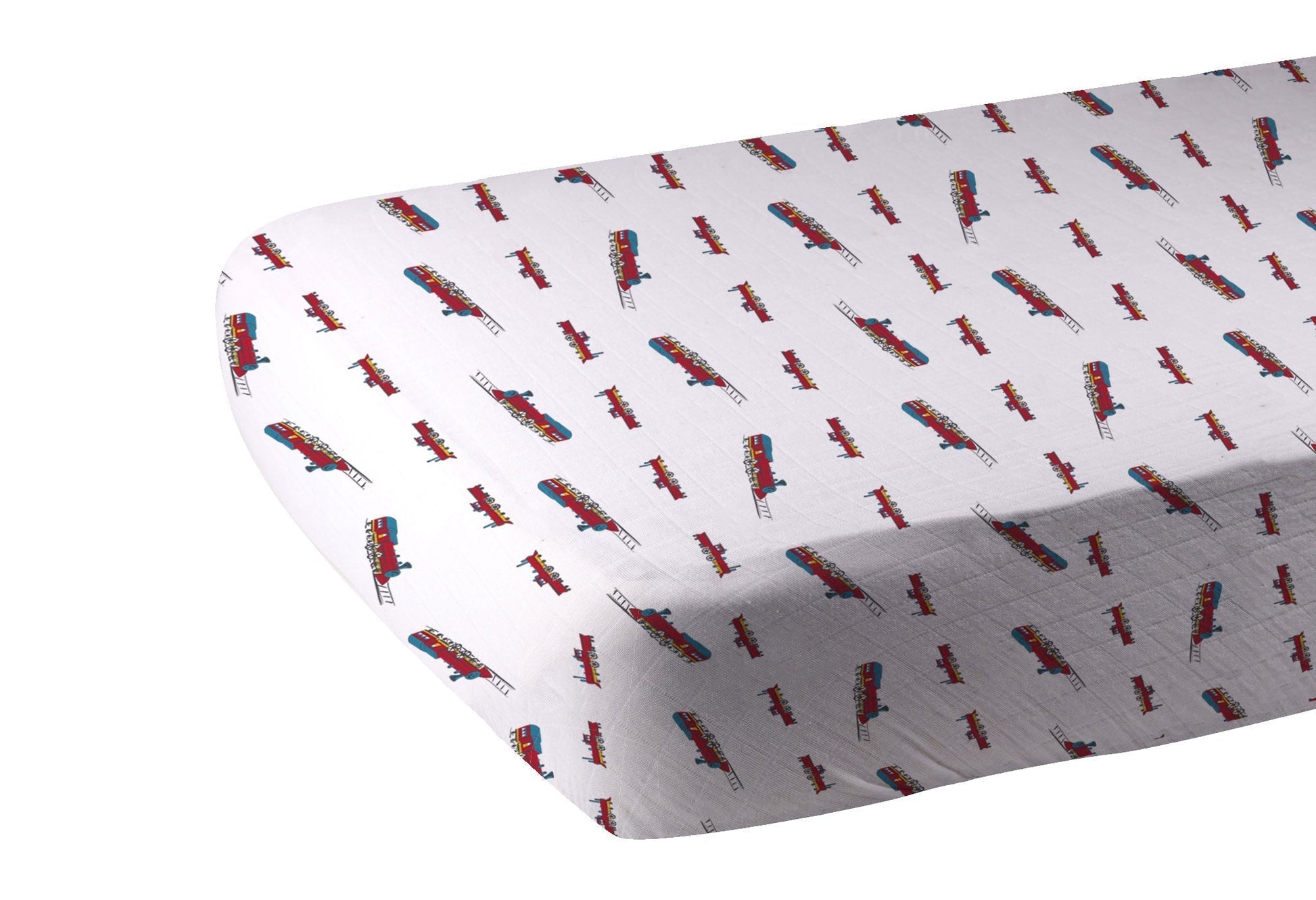 Vintage Steam Train Bamboo Crib Sheet Soft Breathable Comfy 100 Percent Natural Bamboo Muslin 28 X 52 Inches Newcastle Classics