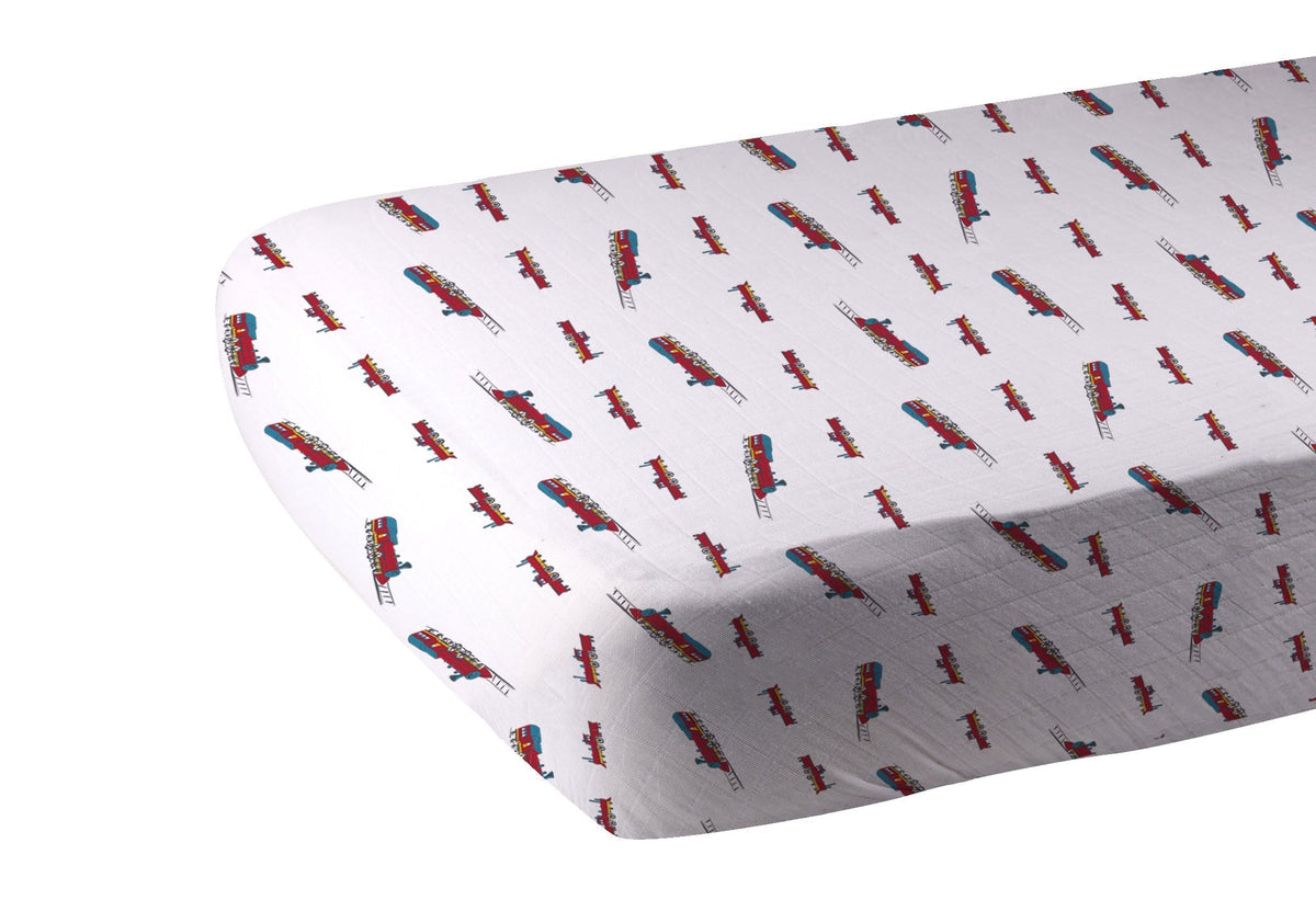 Newcastle Classics Vintage Steam Train Bamboo Crib Sheet