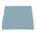 Newcastle Classics Vintage Steam Trains Bamboo Muslin Blanket with Blue Stripe for Cozy Infants - Baby & Toddler > Swaddling & Receiving Blankets > Receiving Blankets Bamboo Newcastle Blanket