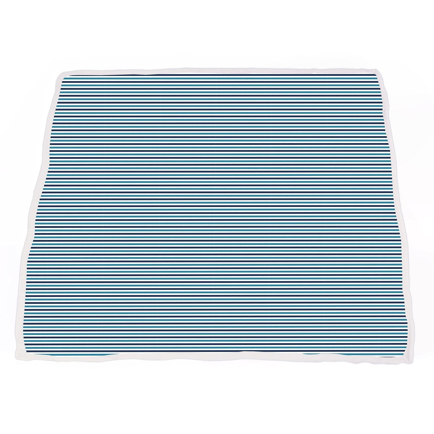 Newcastle Classics Vintage Steam Trains Bamboo Muslin Blanket with Blue Stripe for Cozy Infants - Baby & Toddler > Swaddling & Receiving Blankets > Receiving Blankets Bamboo Newcastle Blanket