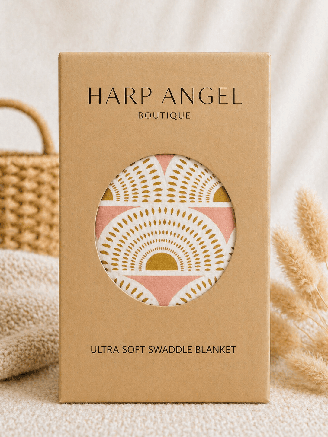 Harp Angel Boutique Vintage Sunshine Bamboo Baby Stretch Swaddle Blanket | Harp Angel Boutique
