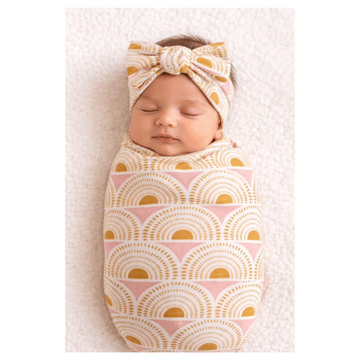 Harp Angel Boutique Vintage Sunshine Bamboo Baby Stretch Swaddle Blanket | Harp Angel Boutique