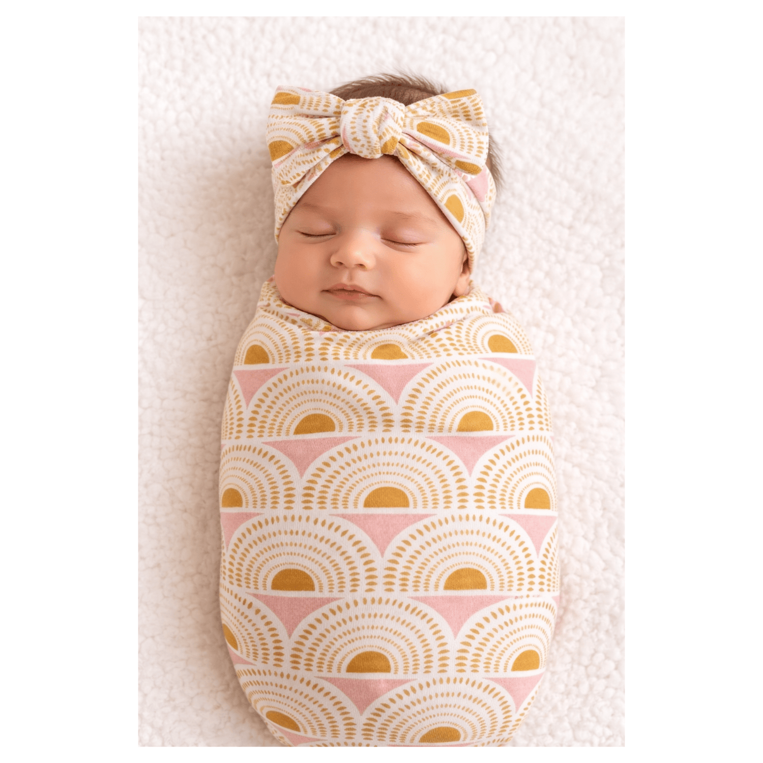 Harp Angel Boutique Vintage Sunshine Bamboo Baby Stretch Swaddle Blanket | Harp Angel Boutique