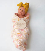 Harp Angel Boutique Vintage Sunshine Bamboo Swaddle with Breathable Comfort for Babies - 