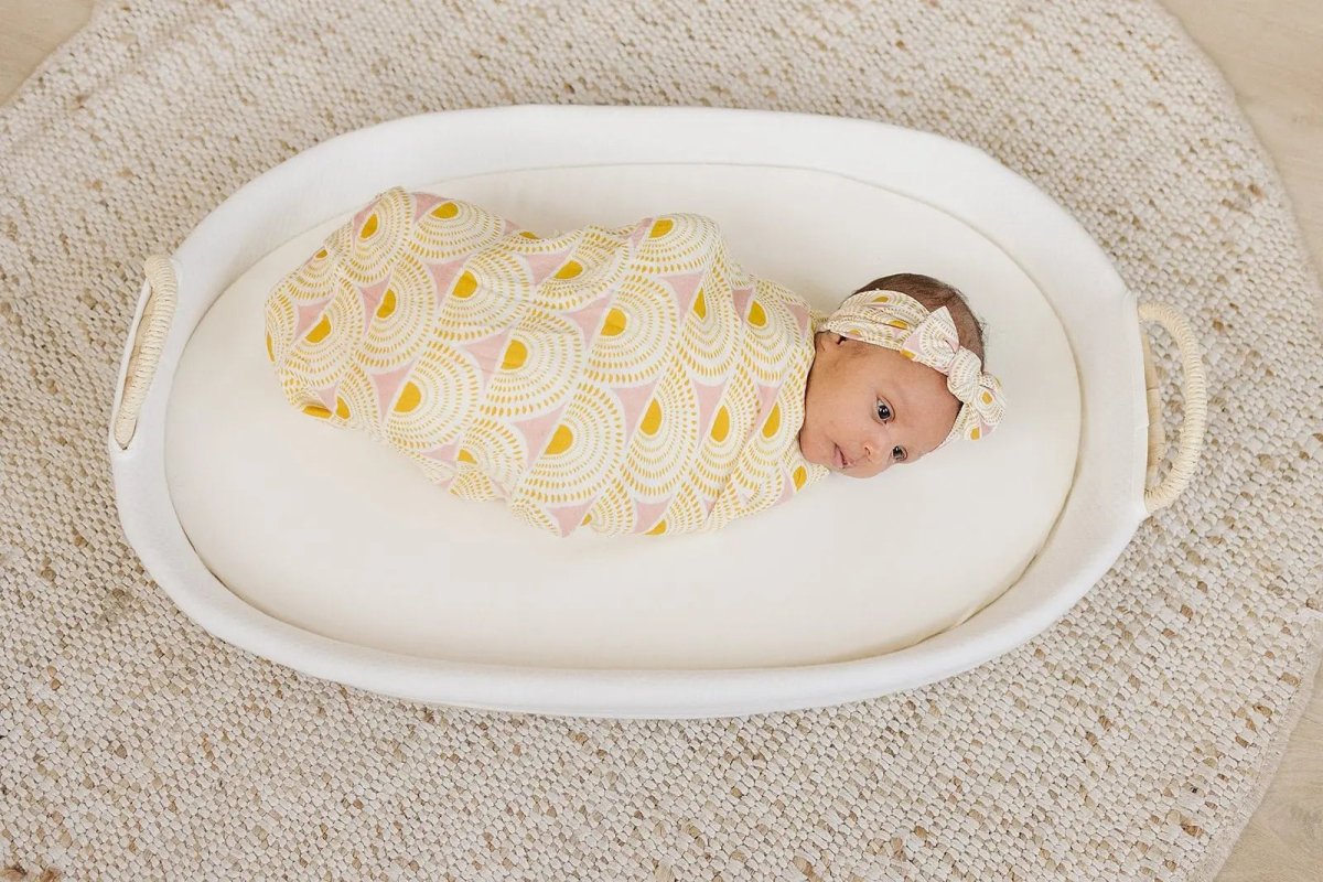 Harp Angel Boutique Vintage Sunshine Headband with Adjustable Fit for Baby Girls - 