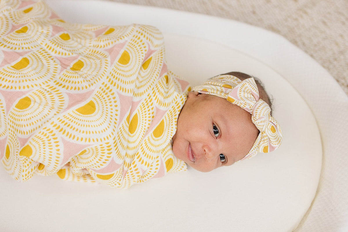 Organic Knotted Headband - Vintage Sunshine by Harp Angel Boutique at Everetts Place