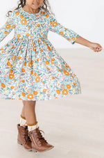 Mila & Rose ® Vintage Vibes Three Quarter Pocket Twirl Dress for Girls Mila Rose - 