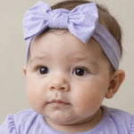 Sweet Bamboo Violets Are Violet Knotted Bow - 