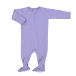 Sweet Bamboo Violets Are Violet Zipper Footie - 