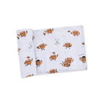 Angel Dear Viscose Bamboo Swaddle Blanket 45x45 Inches Soft Hypoallergenic Baby Wrap - 