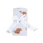 Angel Dear Viscose Bamboo Swaddle Blanket 45x45 Inches Soft Hypoallergenic Baby Wrap - 