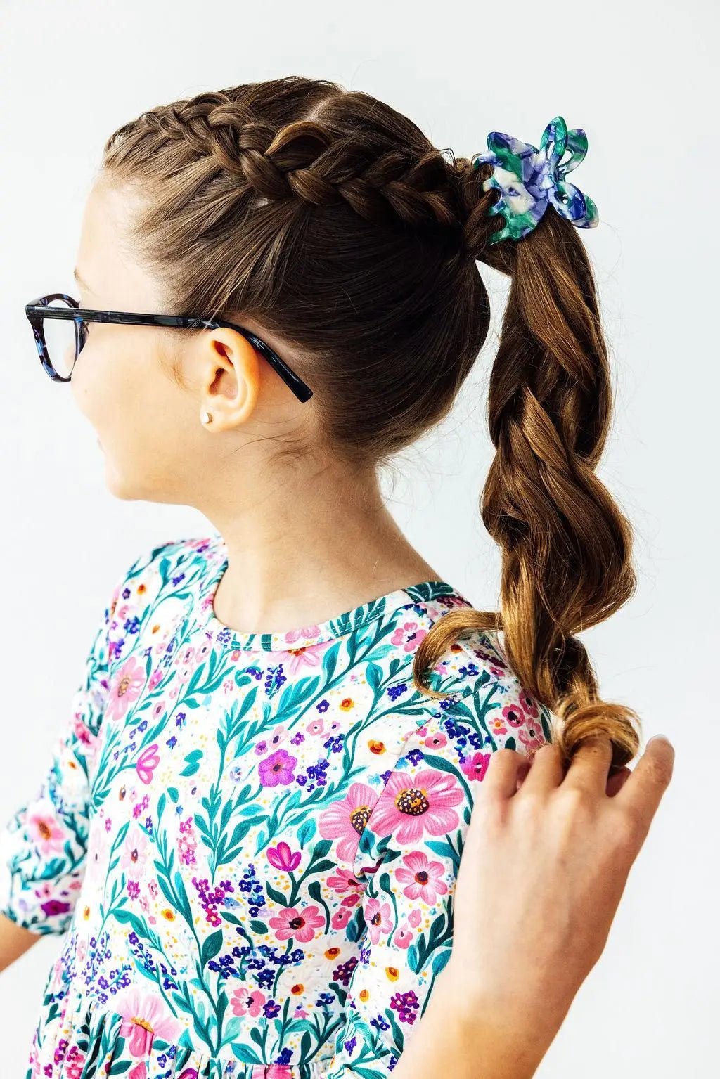 Mila & Rose ® Vivid Garden 3/4 Sleeve Pocket Twirl Dress - 