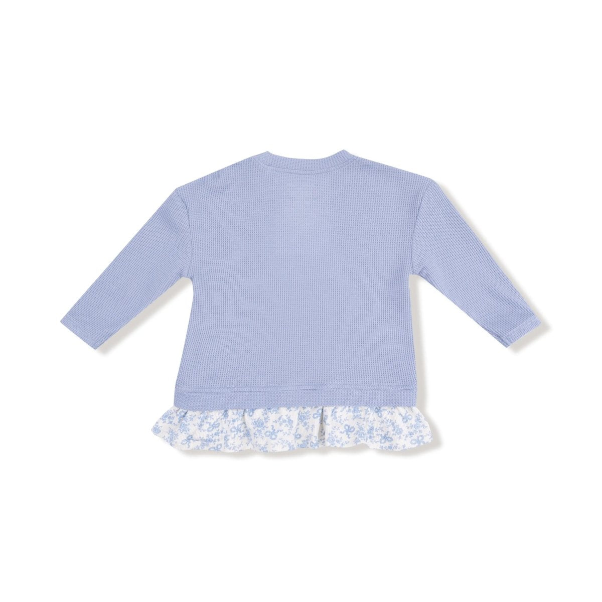 Angel Dear Waffle Pullover With Ruffle Top And Ribbed Leggings Set - Everetts Place Boutique - 