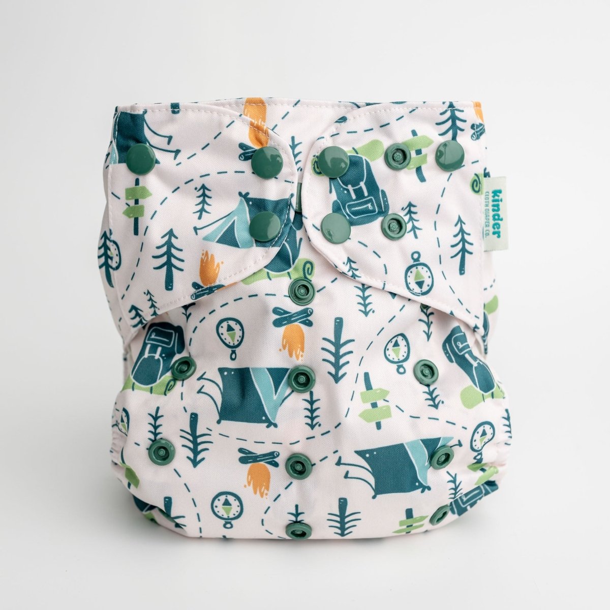 Nature: Essentials Pocket Cloth Diaper with Athletic Wicking Jersey, Grows with your Baby - Everetts Place Boutique - Pocket Diaper