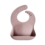 Silicone Baby Bib, Polka Dot Print by Mushie