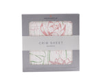 Newcastle Classics Water Lily Bamboo Muslin Crib Sheet Soft and Breathable for Babies - Bamboo Crib Sheet
