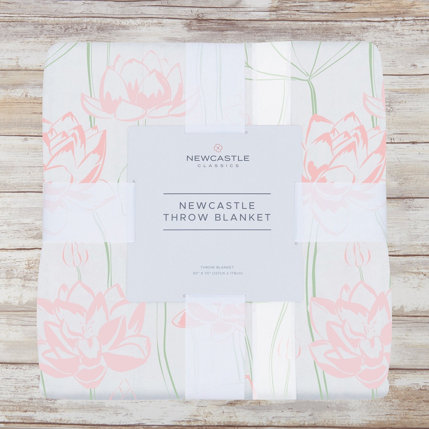Newcastle Classics Water Lily Bamboo Throw Blanket with Thermal Regulating Fabric for Cozy Comfort - Bamboo Throw Blanket