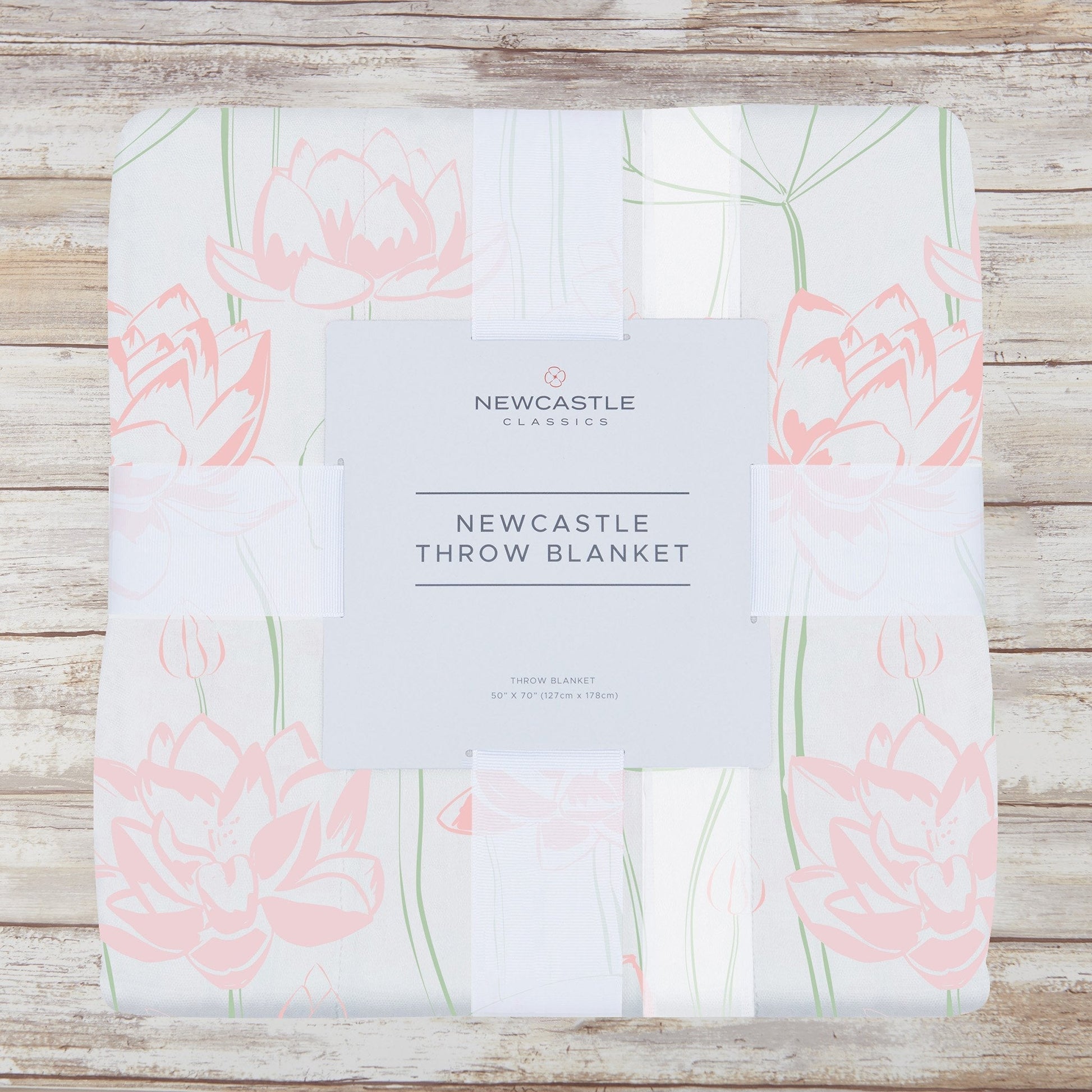 Water Lily Bamboo Throw Blanket 100 Percent Soft Thermal Regulating Fabric 50 X 70 Inches Newcastle Classics