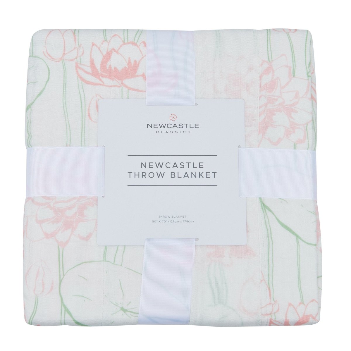 Newcastle Classics Water Lily Bamboo Throw Blanket with Thermal Regulating Fabric for Cozy Comfort - 