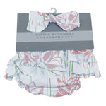 Newcastle Classics Eco-Friendly Bamboo Bloomer Headband Set for Babies 0 to 12 Months - Apparel & Accessories > Clothing Accessories > Hair Accessories > Headbands Bloomer/Headband Sets