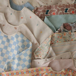 Mushie Water Resistant Long Sleeve Bib for Kids with Wide Pocket and Velcro Closure - Everetts Place Boutique - 