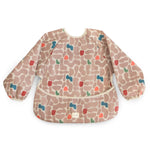 Mushie Water Resistant Long Sleeve Bib for Kids with Wide Pocket and Velcro Closure - Everetts Place Boutique - 