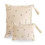 Mushie Water Resistant Wet Bag for Swimsuits and Dirty Clothes with Zipper Closure and Machine Washable Material -