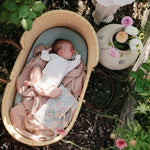 Mushie Water Resistant Wet Bag for Swimsuits and Dirty Clothes with Zipper Closure and Machine Washable Material -