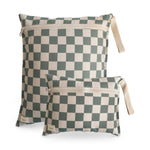 Mushie Water Resistant Wet Bag for Swimsuits and Dirty Clothes with Zipper Closure and Machine Washable Material -