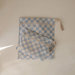 Mushie Water Resistant Wet Bag for Swimsuits and Dirty Clothes with Zipper Closure and Machine Washable Material -