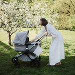 Mushie Water Resistant Wet Bag for Swimsuits and Dirty Clothes with Zipper Closure and Machine Washable Material -