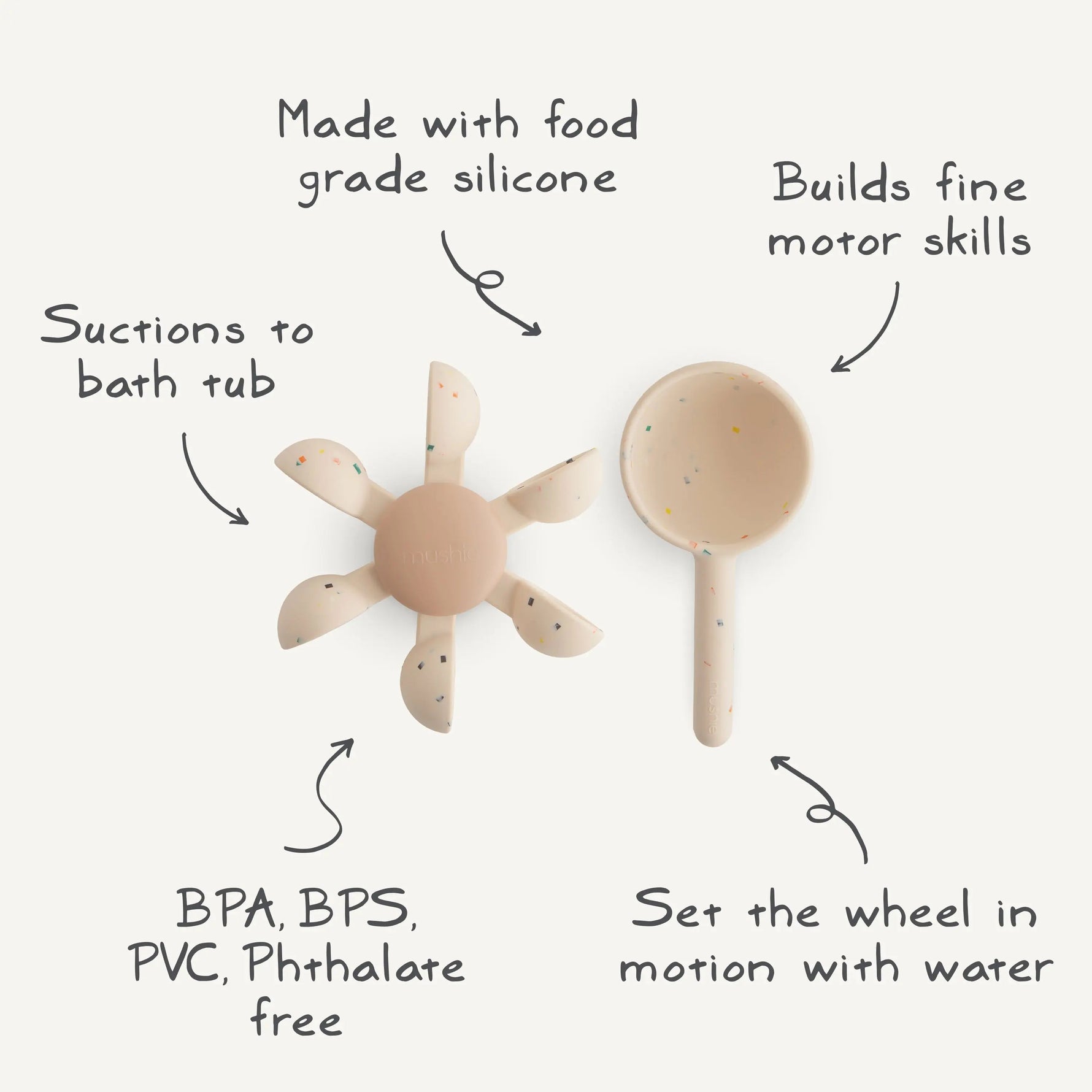 Mushie Water Wheel Bath Toy - 