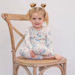 Sweet Bamboo Watercolor Butterfly Pajama Set with Comfortable Fit for Kids - 