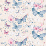 Sweet Bamboo Watercolor Butterfly Zipper Footie - 