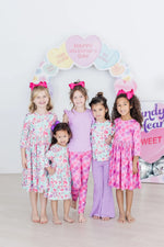 Mila & Rose ® Watercolor Hearts S/S Ruffle Tee - 