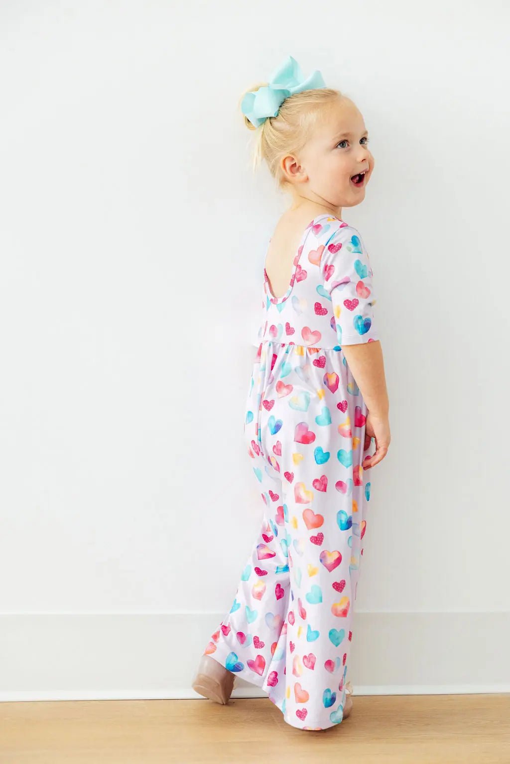 Mila & Rose ® Watercolor Kisses Wide Leg Jumpsuit - 