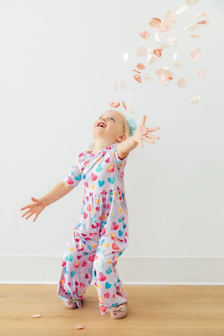 Mila & Rose ® Watercolor Kisses Wide Leg Jumpsuit - 