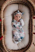 Three Little Tots Watercolor Knotted Headband - 