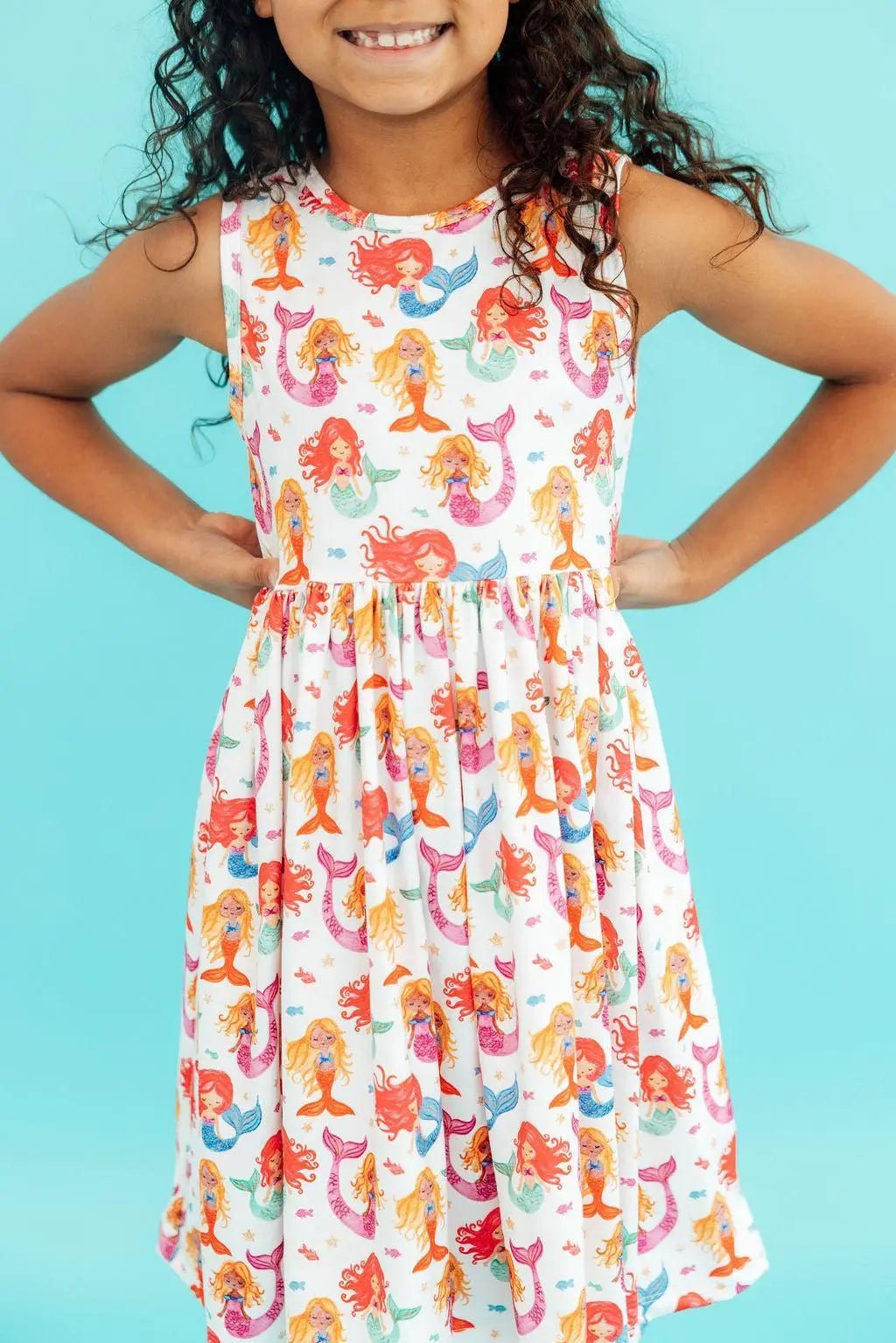 Mila & Rose ® Watercolor Mermaids Tank Twirl Dress - 
