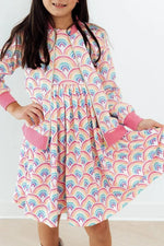 Mila & Rose ® Watercolor Rainbows Satin Jacket - 