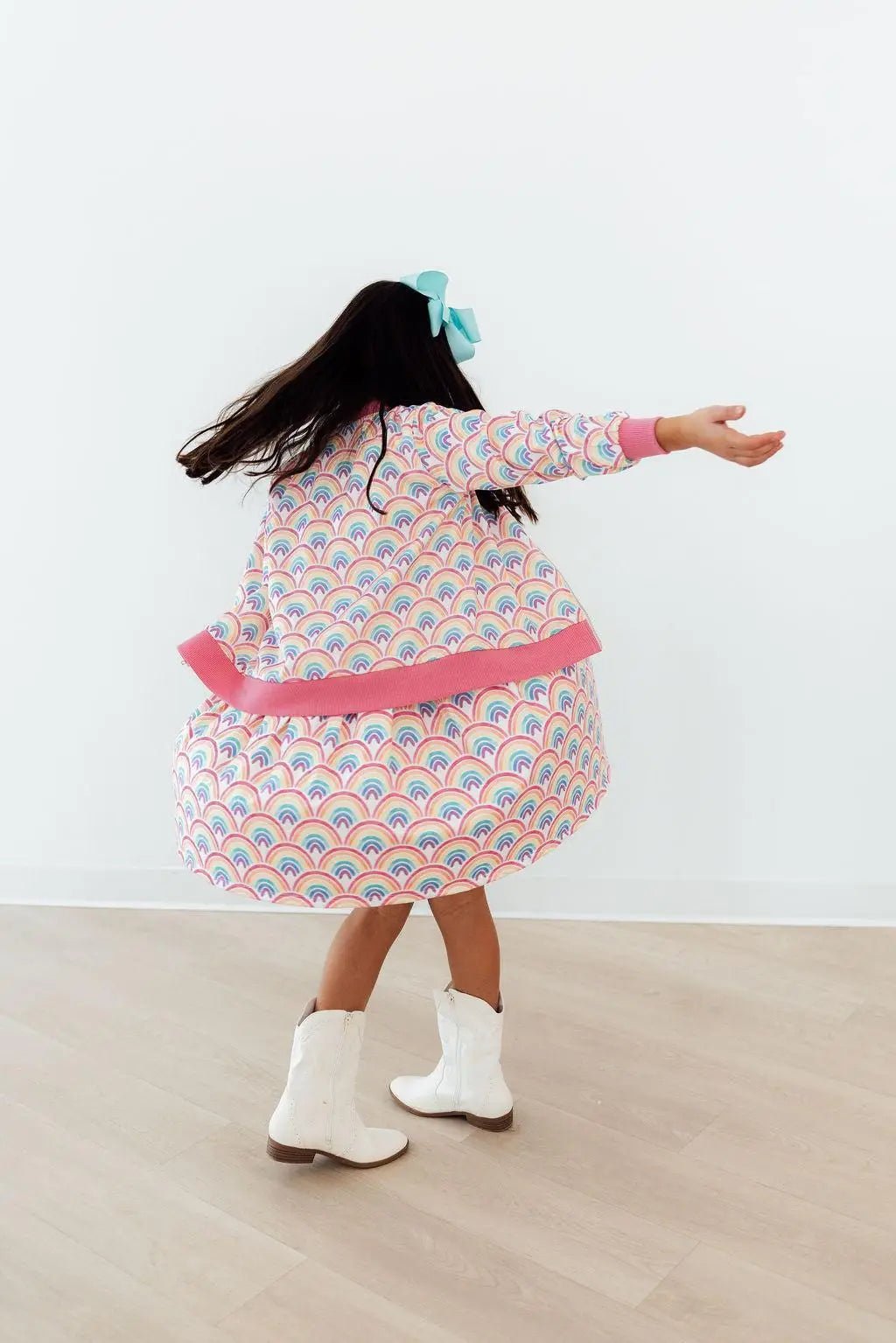 Mila & Rose ® Watercolor Rainbows Satin Jacket - 