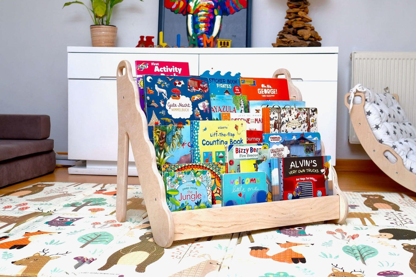 Wave Design Curved Wooden Bookshelf Small Medium Large Kidodido Everetts Place: Online Boutique 247.50