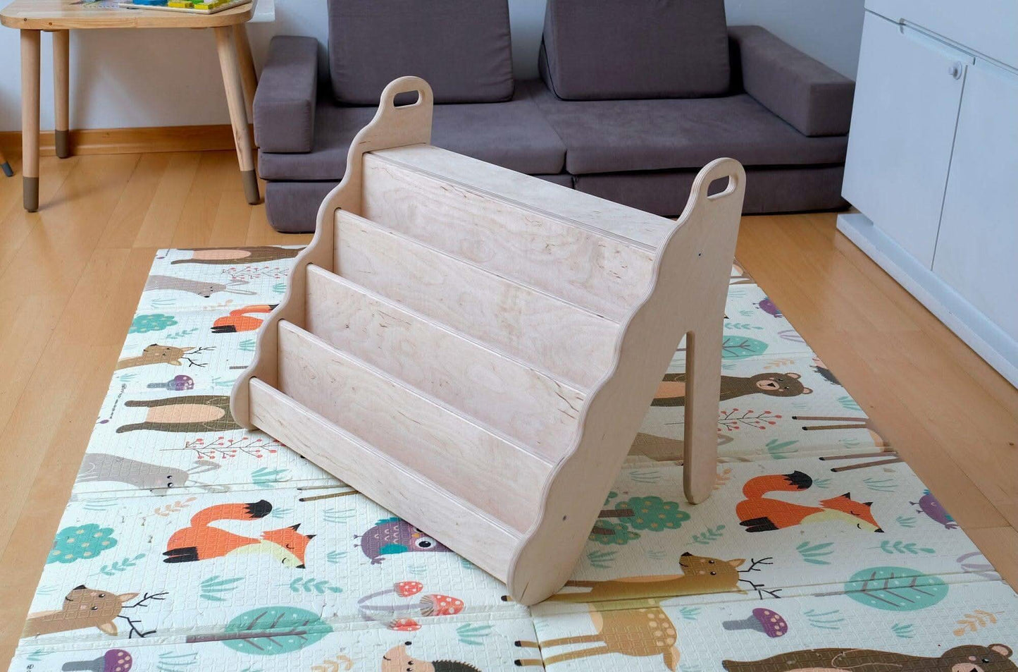 Wave Design Curved Wooden Bookshelf Small Medium Large Kidodido Everetts Place: Online Boutique