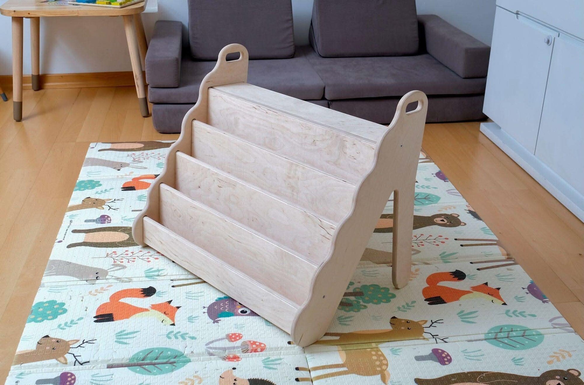 Wave Design Curved Wooden Bookshelf Small Medium Large Kidodido Everetts Place: Online Boutique
