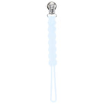 Three Little Tots Waverly Baby Blue All Silicone One Piece Pacifier Clip - 