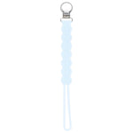 Three Little Tots Waverly Baby Blue All Silicone One Piece Pacifier Clip - 