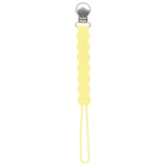Three Little Tots Waverly Baby Yellow All Silicone One Piece Pacifier Clip - 